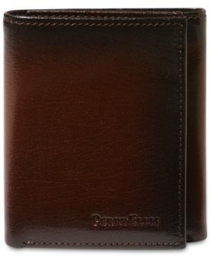 Perry Ellis Men's Leather Michigan Slim Ombre Trifold Wallet