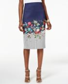 Eci Printed Midi Pencil Skirt, Created For Macy's