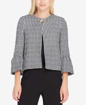 Tahari Asl Check-print Flyaway Blazer