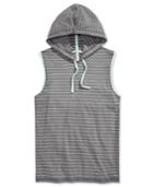 Univibe Men's Cronus Stripe Hoodie Muscle T-shirt