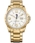 Tommy Hilfiger Men's Casual Sport Gold-tone Ion-plated Stainless Steel Bracelet Watch 46mm