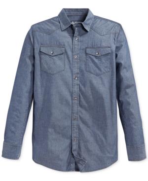 American Rag Long-sleeve Chambray Shirt