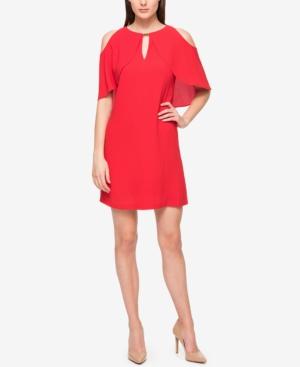 Jessica Simpson Capelet Cold-shoulder Dress