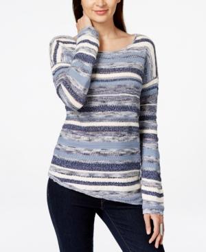 Inc International Concepts Striped Asymmetrical Sweater, Only At Macy's