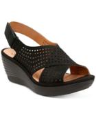 Clarks Collection Women's Reedly Variel Wedge Sandals Women's Shoes