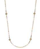 Inc International Concepts Gold-tone Crystal Bead Long Necklace, Created For Macy's