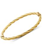 Twist Bangle Bracelet In 14k Gold