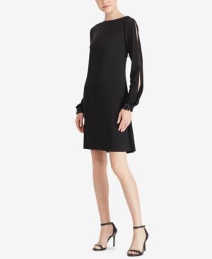 American Living Embellished Bishop-sleeve Dress