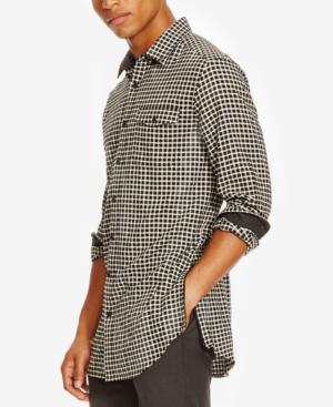 Kenneth Cole Reaction Men's Long Check Flannel Shirt
