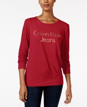 Calvin Klein Jeans Pleated Logo Sweatshirt