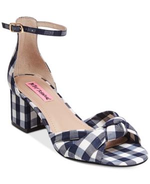 Betsey Johnson Ivee Block-heel Sandals Women's Shoes