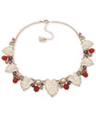 Lonna & Lilly Gold-tone Leaf & Bead Shaky Statement Necklace, 16 + 3 Extender