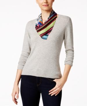 Echo Striped Square Scarf