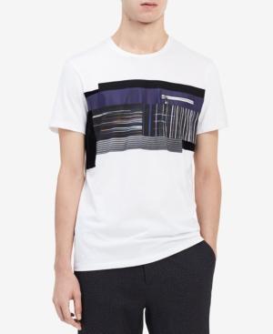 Calvin Klein Men's Mixed-media Graphic-print T-shirt