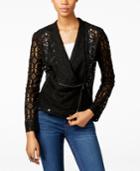 Inc International Concepts Lace Moto Jacket, Only At Macy's