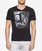 Calvin Klein Men's Mixed Technique Graphic-print T-shirt
