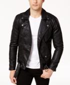 Ring Of Fire Men's Retro Faux Leather Jacket, Created For Macy's