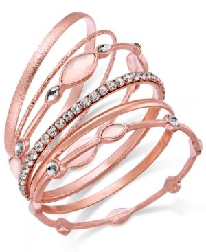 I.n.c. 6-pc. Crystal Bangle Bracelet