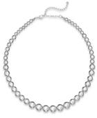 Charter Club Silver-tone Graduated Bead Collar Necklace