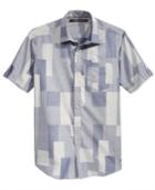 Sean John Men's Short-sleeve Patchwork Shirt, Only At Macy's