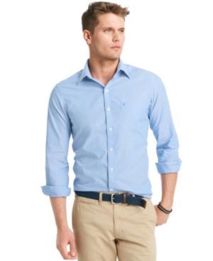 Izod Shirt, Slim-fit Essential Striped Shirt