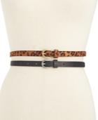Style & Co 2-for-1 Leopard-print Skinny Belts, Only At Macy's
