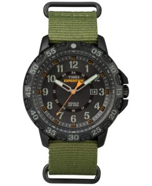 Timex Men's Rugged Green Nylon Strap Watch 59mm Tw4b03600jt