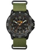Timex Men's Rugged Green Nylon Strap Watch 59mm Tw4b03600jt