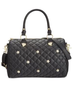 Betsey Johnson Rhinestone Stud Satchel, Only At Macy's