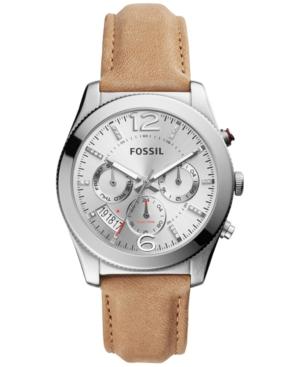 Fossil Women's Perfect Boyfriend Light Brown Leather Strap Watch 39mm Es4080
