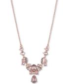 Givenchy Rose Gold-tone Crystal 19 Statement Necklace