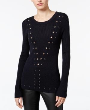 Bar Iii Grommet-detail Sweater, Only At Macy's