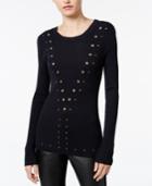 Bar Iii Grommet-detail Sweater, Only At Macy's