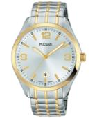Pulsar Men's Traditional Two-tone Stainless Steel Expansion Bracelet Watch 41mm Ps9490