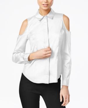 Bar Iii Cold-shoulder Shirt, Created For Macy's