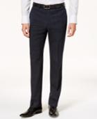 Calvin Klein Men's Slim-fit Stretch Plaid Dress Pants
