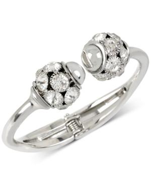 M. Haskell For Inc Silver-tone Pave Hinged Cuff Bracelet, Only At Macy's