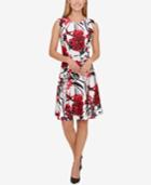 Tommy Hilfiger Printed Fit & Flare Dress, A Macy's Exclusive Style