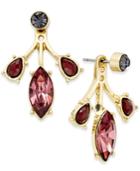 Inc International Concepts Gold-tone Triple Crystal Earring Jackets, Created For Macy's