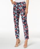 Charter Club Floral-print Ankle Pants, Only At Macy's