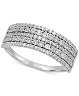 Diamond Multi-row Band (1/4 Ct. T.w.) In 14k White Gold