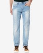 Buffalo David Bitton Men's Driven-x Straight Relaxed-fit Light Blue Stretch Jeans
