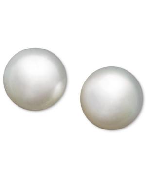 Pearl Earrings, 14k White Gold Cultured South Sea Pearl Stud Earrings (11mm)