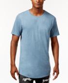 Jaywalker Men's Faux-suede Curved Hem T-shirt, Only At Macy's