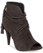 Vince Camuto Astan Braided-strap Booties Women's Shoes