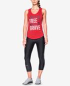 Under Armour Charged Cotton Graphic Racerback Tank Top