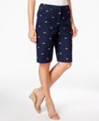 Charter Club Whale-embroidered Shorts, Only At Macy's