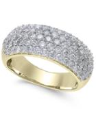 Diamond Wide Pave Band (1-1/2 Ct. T.w.) In 14k Gold Or White Gold