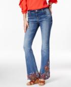 Inc International Concepts Embroidered Flare-leg Jeans, Only At Macy's