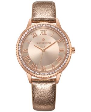 Womens Parker Roman Numeral Vegan Leather Strap Watch